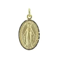 palais du rosaire médaille vierge miraculeuse plaqué or 25mm - médaille et croix plaqué or - culte chrétien en plaqué or