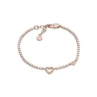 emporio armani bracelet pour femmes sentimental, longueur : 166mm+20mm, largeur : 7mm, hauteur : 7mm bracelet en laiton doré rose, egs2966221