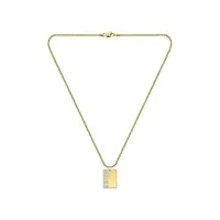 boss jewelry collier pour homme collection id or jaune - 1580303