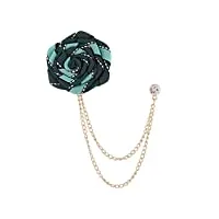 wrtgerht broches à fleurs roses for hommes tassel chain collar pins suit shirt corsage broches (color : d, size : one size)