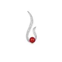kaerel tempérament imitation perle broche accessoires hommes et femmes personnalité simple broche pin col chandail chaîne