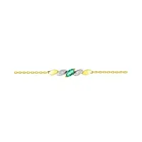 bracelet diamant emeraude or 18 carats - bijoux femme luxe - joaillerie française