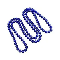 uthty bracelet perle pierre 7mm véritable bleu naturel lapis lazuli pierre précieuse cristal 108 pray bracelet perle ronde (color : blue)