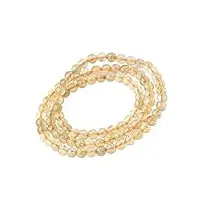 bracelet bracelet de perles de cristal de guérison rondes en pierres précieuses de quartz rutile doré naturel 6mm (color : as shown)