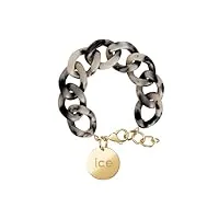 ice jewellery - chain bracelet - wild - bracelet mailles xl pour femmes fermé d'une médaille dorée (021231)