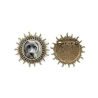 pin's en métal avec image de chien