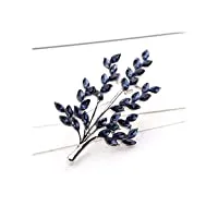 broche broches mode beauté arbre femmes or rose en alliage de zinc cristal exquis fleur vêtements pin de noce broches for femmes (size : s deep blue)