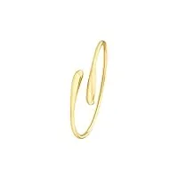 s.oliver 2035797 bracelet en acier inoxydable pour femme doré 6 x 4,5 cm livré dans une boîte cadeau, taille unique, acier inoxydable, sans