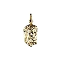 damiata gioielli pendentif visage du christ en or jaune 218/102/2, small, or jaune, pas de gemme