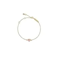 ted baker - hansa - bracelet en forme de cœur en cristal (ton or/rose clair)