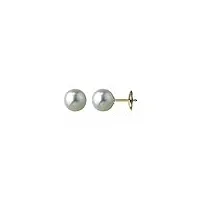 boucles d'oreilles perles de culture or 18 carats 7/7,5mm
