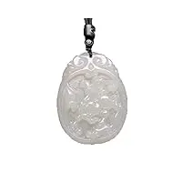 phonme natural a goods hetian jade cheval collier pendentif en jade blanc avec certificat accessoires de mode