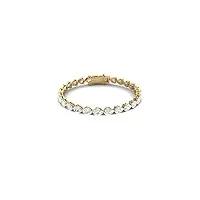 mooneye forme poire 7x5 mm en argent sterling 925 moissanite classique jeu de griffes bracelet tennis femme (vermeil d'or)