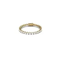 mooneye forme billion de 5 mm en argent sterling 925 moissanite classique jeu de griffes bracelet tennis femme (vermeil d'or)