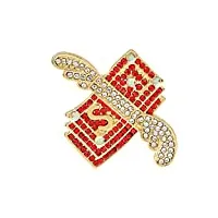 aaote rhinestone pins brooch men's and women's backpack badge accessories gift (color : e, size : as shown) (color : e, size : as shown)