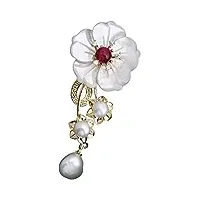 tobile fleur broche corsage pin femme tempérament cardigan accessoires décoratifs Écharpe boucle