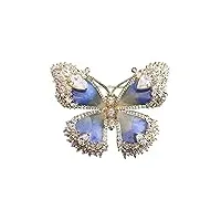 ovast brooches vintage oil dripping butterfly brooch high-end elegant women's brooch autumn and winter gift shawl decoration accessories pins for fashion brooches (color : red) (color : bigblue mug)