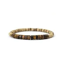 paperp bracelet en bois naturel minimaliste bracelet en pierre accessoires de bijoux de yoga perlés