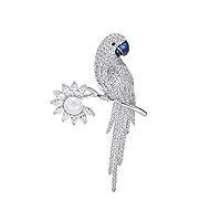 lioons broche personnalité animal broches brillant petit strass col pin nouveau collier clips breastpins châle pin 1.7x3in Épinglette