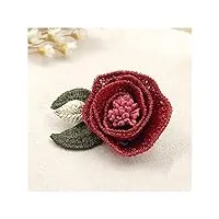 cazaru tissu rose fleurs broche Épinglette badge broches bijoux robe châle Écharpe boucle cadeaux pour femmes accessoires