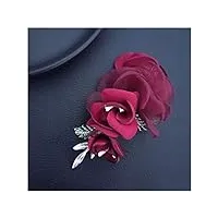cazaru tissu fleur broche broches cristal corsage épinglette mariage fête broches pour femmes accessoires