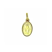 pegaso gioielli pendentif femme en or jaune 18 carats (750) pendentif petite madone miraculeuse de lourdes, 0, or, pas de gemme