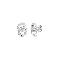 boucles d'oreilles femme - or 18 carats - diamant 0,05 carats