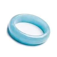 shoukaii bracelet jonc en cristal rond avec pierre précieuse aigue-marine bleue naturelle véritable diamètre intérieur 55 mm