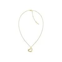 calvin klein collier pour femme collection minimalistic hearts or jaune - 35000385