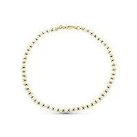 inmaculada romero ir bracelet femme 18k en or 18,5 cm. perles combinées carablement