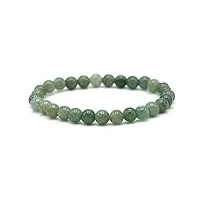 miracles minéraux bracelet perle ronde 8 mm, pierre naturelle, création artisanale française, plus de 80 choix (jade aa 7-8 mm)