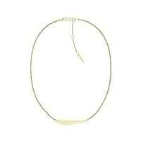 calvin klein collier pour femme collection elongated drops or jaune - 35000339