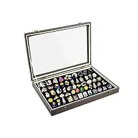 les-theresa boîte de présentation pour pin's - 35 x 24 cm - pour collectionneur de broches - en email - cadre élégant pour épingles, médailles, badges, rubans, cadeaux