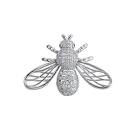 broches et pin's cubique zircone collier d’abeille pin insect broches pour femmes et hommes bijoux en cuivre