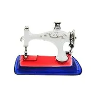 broches et pin's vintage enamel sewing machine alloy fashion brooches pour femmes black white color pins