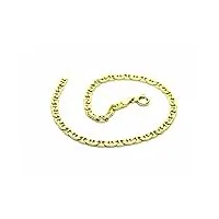 pegaso gioielli bracelet pour garçon en or jaune 18 carats (750) bracelet en maille traverse 19 cm, 0