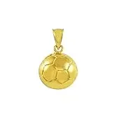 joyara collier pendentif breloque de sport ballon de football en 9 carat or (longueur de chaîne disponible 40 cm – 45 cm – 50 cm – 55 cm) 40 cm