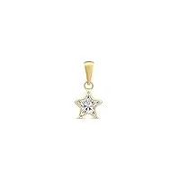 amberta allure pendentif avec zircone pour femme en or 9 carats: pendentif Étoile avec zircone