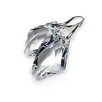 arande cristaux originaux beau ensemble unique de boucles d'oreilles pendants cristaux 27 argent sterling 925 certificat