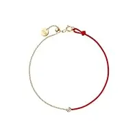 ice jewellery - diamond bracelet - half chain red (021091)