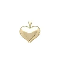 damiata gioielli pendentif coeur en or jaune 985/102/2, 5x4 cm, or jaune, non applicable.