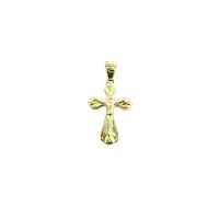 damiata gioielli pendentif croix en or jaune avec christ 430/4/102, 3 x1,5 cm, or, non applicable.