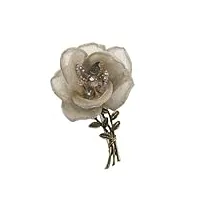 fil tissu fleur broche pin métal cristal Épinglettes chemise robe corsage bijoux broches pour femmes accessoires (color : 3-pack, size : talla nica)