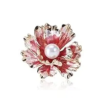 brooch for women's ladies brooch, elegant floral imitation brooches and pins for wedding types