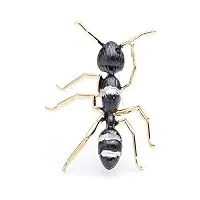 women's metal black ant brooches women men alloy big insect banquet party brooch pins brooches for women
