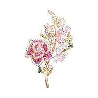 brooch women brooches high grade heavy industry pink rose bouquet brooch elegant and fashionable women's pin coat suit accessories brooch pin clothing accessories