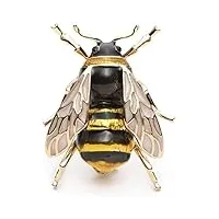 women's metal bumblebee brooches men women's alloy yellow bee insect brooch banquet pins brooches for women