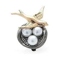 lapel pin accessory jewelry bird's nest metal brooch pins for women cute jewelry gift swallow badge brooches for women