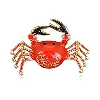 brooch red crab brooch animal brooch men's suit pin women's jewelry garment accessories pin for women clothing accessories