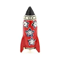 women's accessory jewelry rhinestone rocket brooches women red airplane casual party brooch pins gifts brooches for women